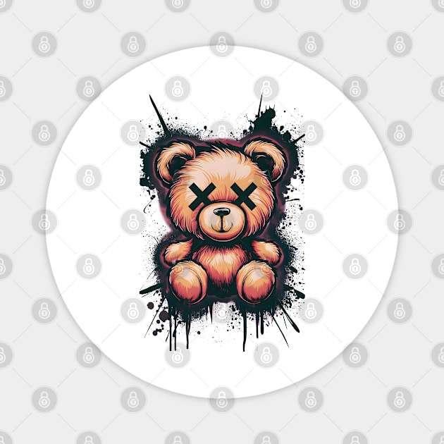 Urban Graffiti Bear Magnet by TurnEffect